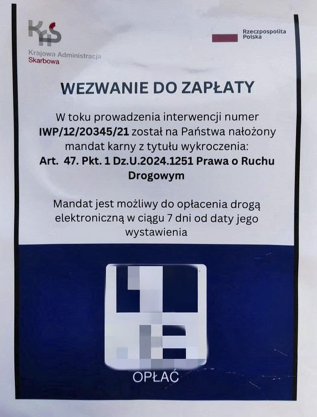 Wezwanie do zapłaty